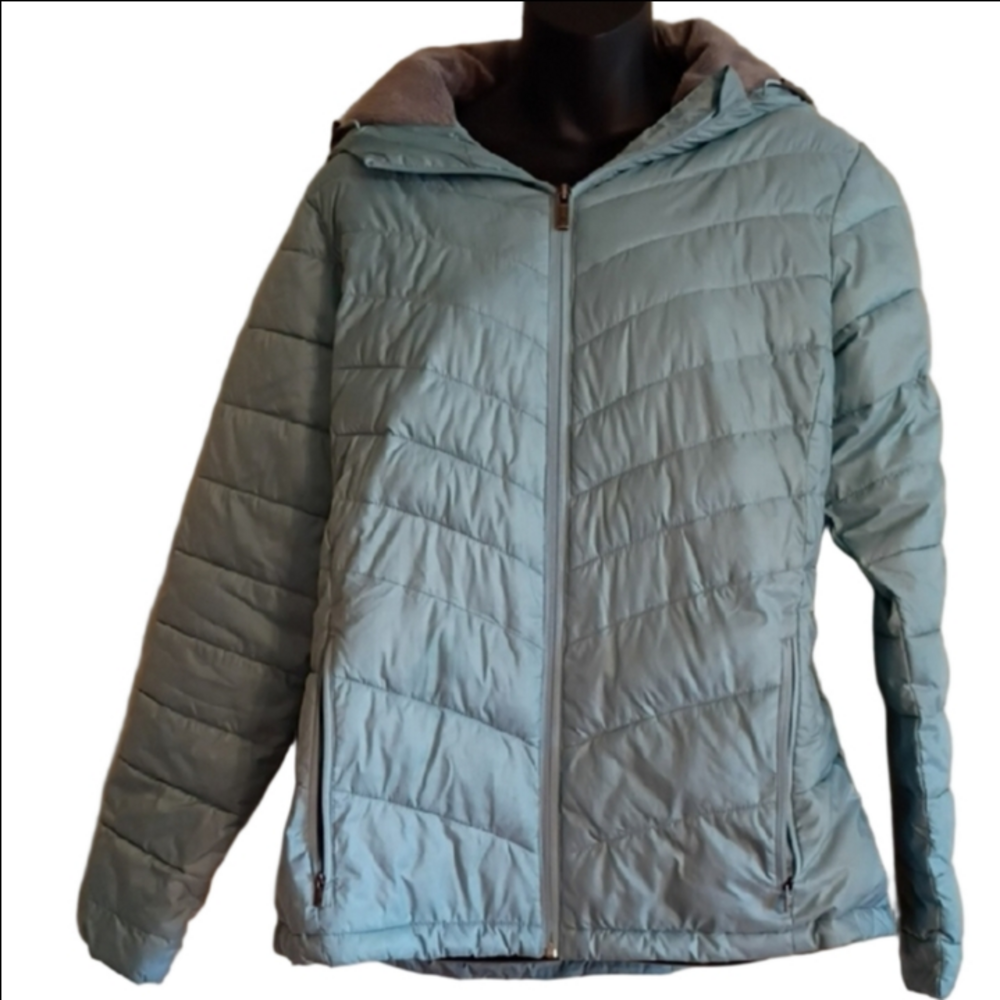 Columbia Women's Light Blue Quilted Puffer Jacket